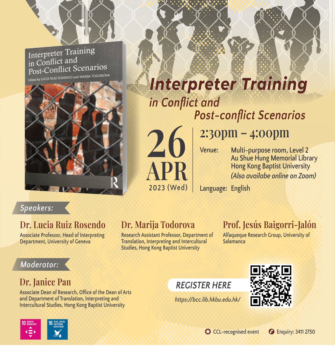 MarijaTodorova's tweet photo. Register and join us for a book launch #translationstudies #interpreting #1nt #1ntresearch #conflict #humanitarian https://t.co/i4Od6Ggnil