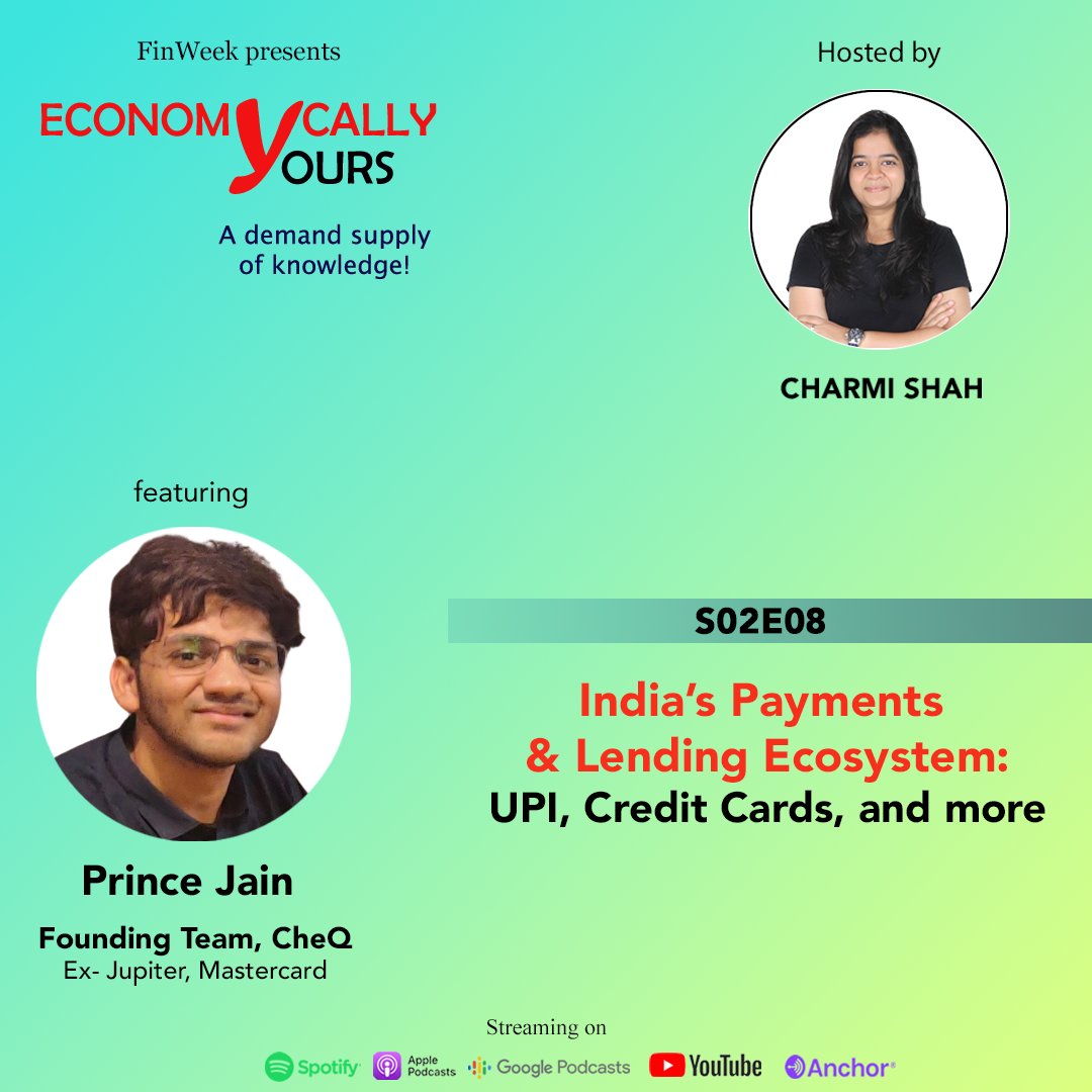 Economically_Y's tweet photo. Somewhere between UPI, Credit Cards and lending, India's finance sector blossomed. Spring is here, so is the serene garden of finance shining bright in the country. 
Tune in now for credit card loans on UPI and lending: https://t.co/VbfE8uCnLa https://t.co/4FJHk2W0O6
