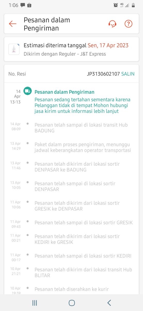 Susan19santi's tweet photo. @jntexpressid tolong d follow up keburu pulang kampung, 
tanya ke drop point terdekat orang"nya pada sibuk semua, pegawainya g ada yg memperhatikan customer yg datang, https://t.co/QfaI0dQ1FU