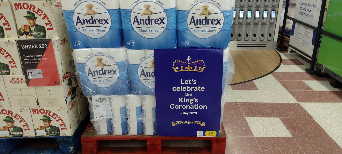 Celebrate the Coronation by sitting on your own throne and having a poo.