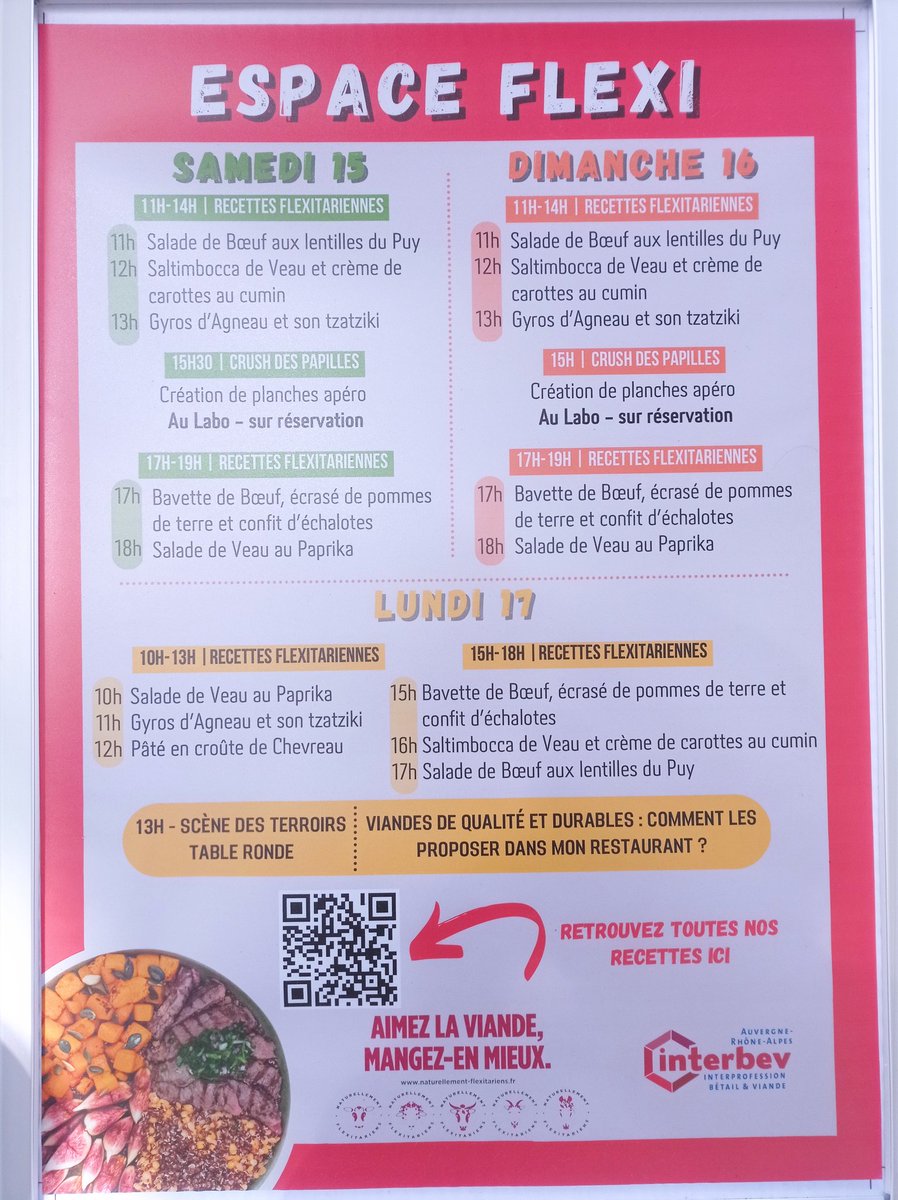 C'est parti pour la deuxième journée au #FestivalDesTerroirs au Heat a #Lyon avec notre chef Ivan Gaillard @Icomviandes et Véronique Combe, éleveuse a Vaugneray.
Dégustations, ateliers participatifs et petites astuces au programme
#viande
@LesFlexitariens 
#CeyxQuiFontLaViande