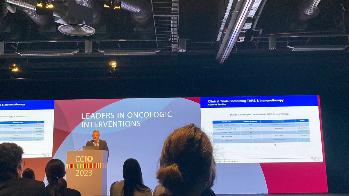 @dcmadoff @Yale_IR on intra-#arterial therapies & the supporting clinical evidence @ECIOcongress #ECIO2023 - “we need to look at personalised treatments”