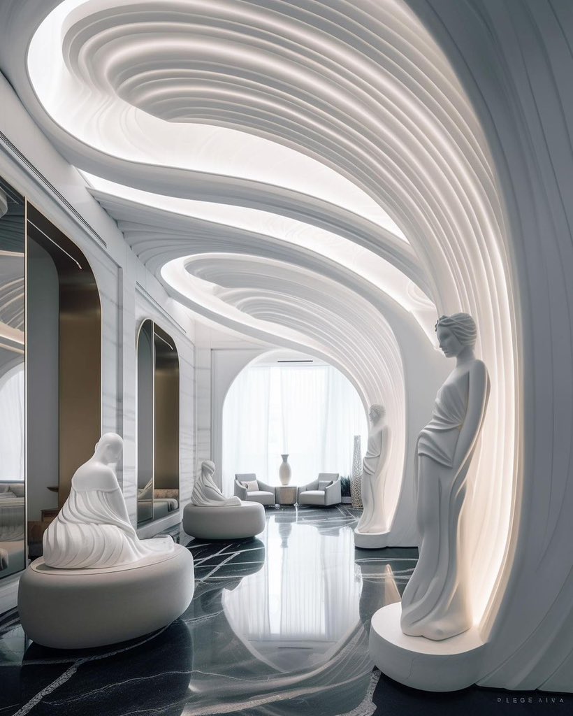 parametricarch's tweet photo. Amazing interiors developed by Tim Fu the instructor of "Midjourney Designs" upcoming workshop, on 22 & 23 April 2023. Register Now: Tap the 🔗 link: https://t.co/EQQzgPLIB2

The workshop will demonstrate how to undertake commissioned projects using AI, learning to curate, evaluate, and critique their results toward their own goals.

📑 Topic: Midjourney Design
📅 Date: April 22 - 23, 2023
🕕 Time: 11:00 AM GMT (2 Sessions)
⚒️ Software: Midjourney
🧑🏼‍🎓 Total Seats: 100
🛒 15% discount for Digital Members

#midjourney #AI #dalle2 #photoshop #parametricdesign #computationaldesign #architecturestudents #productdesign #fashiondesign