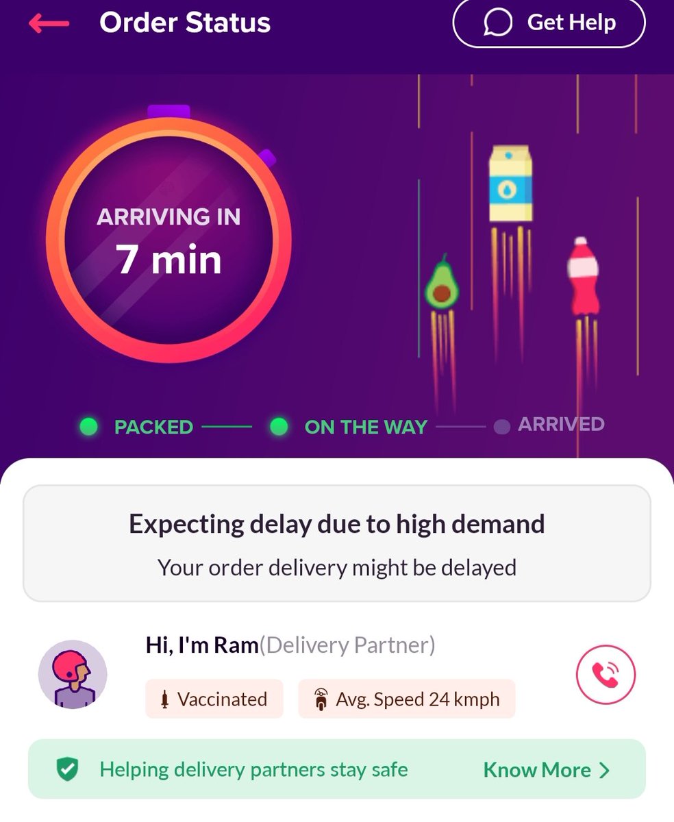paliwalgauri22's tweet photo. Waiting for our order since the last 4 hrs . @ZeptoNow we ordered grocery items at 11.30 and still are waiting for it . The app shows it is going to be delivered in the next 7 mins for the past few hrs . The order is already paid,customer care is also not responding. @zeptocares https://t.co/LnDc2XavvQ