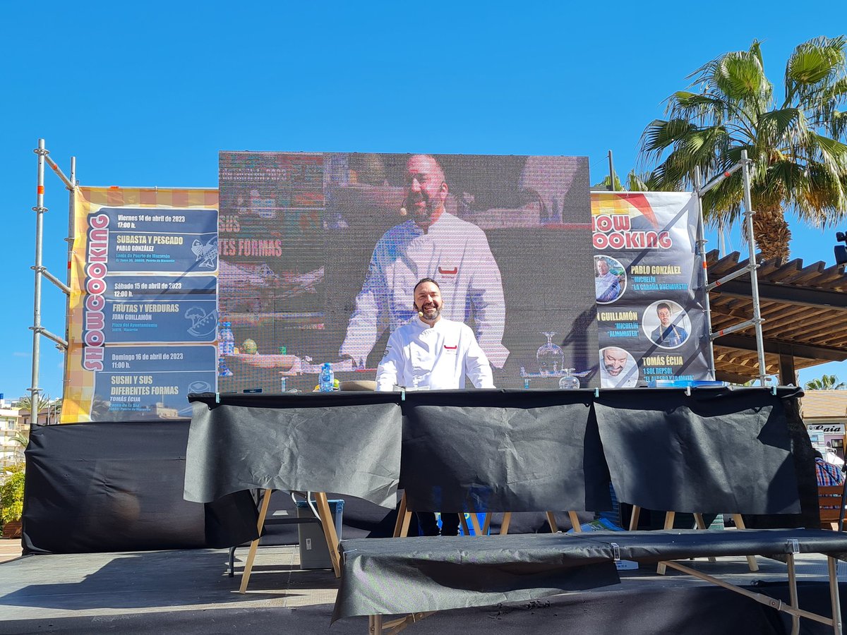 Hoy showcooking: "Sushi y sus diferentes formas" con <a href="/EcijaTomas/">Tomas Ecija</a> <a href="/LaMaitaMolina/">La Maita</a> en el Puerto deMazarrón <a href="/AytoMazarron/">Ayto. Mazarrón</a>
<a href="/Labrujuladelgou/">La Brújula Del Gourmet</a> <a href="/Sgallegob/">Sergio Gallego 🍽</a> <a href="/ginescampillo1/">gines.campillo</a>