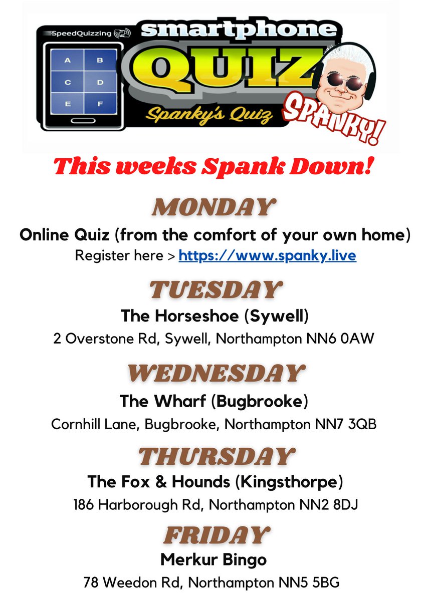 Come along to one of these events for an interactive speed quiz and bingo! Test your knowledge with 8 rounds of questions, and have fun with your friends. Don't miss out on this SpeedQuizzing experience! #SpeedQuizzing #FunQuiz #Interactive
