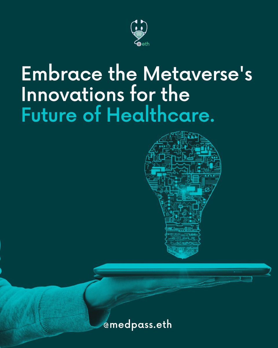 medpass's tweet photo. Join the Movement Towards a Future of Health and Innovation!
Follow @medpass.eth for more web3 healthcare updates!
.
.
.
#web3 #metaverse #nft #crypto #nfts #nftcommunity #nftart #digitalart #medpass #meta #healthcare #blockchain #Decentralization #DigitalHealth https://t.co/2NrNKULJTj