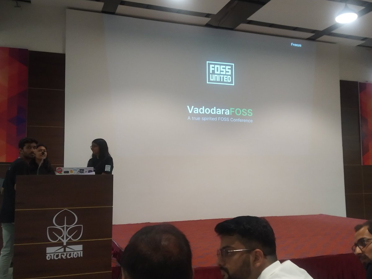IMJAYMIN18's tweet photo. Had a great time attending the FOSS Open Source Event in Vadodra today! ✨Learned about the latest trends in open source technology and connected with like-minded individuals. Thank you  to the organizers for putting on such a fantastic event‼️  Let's enjoy the whole day. https://t.co/BH4JUScRVr