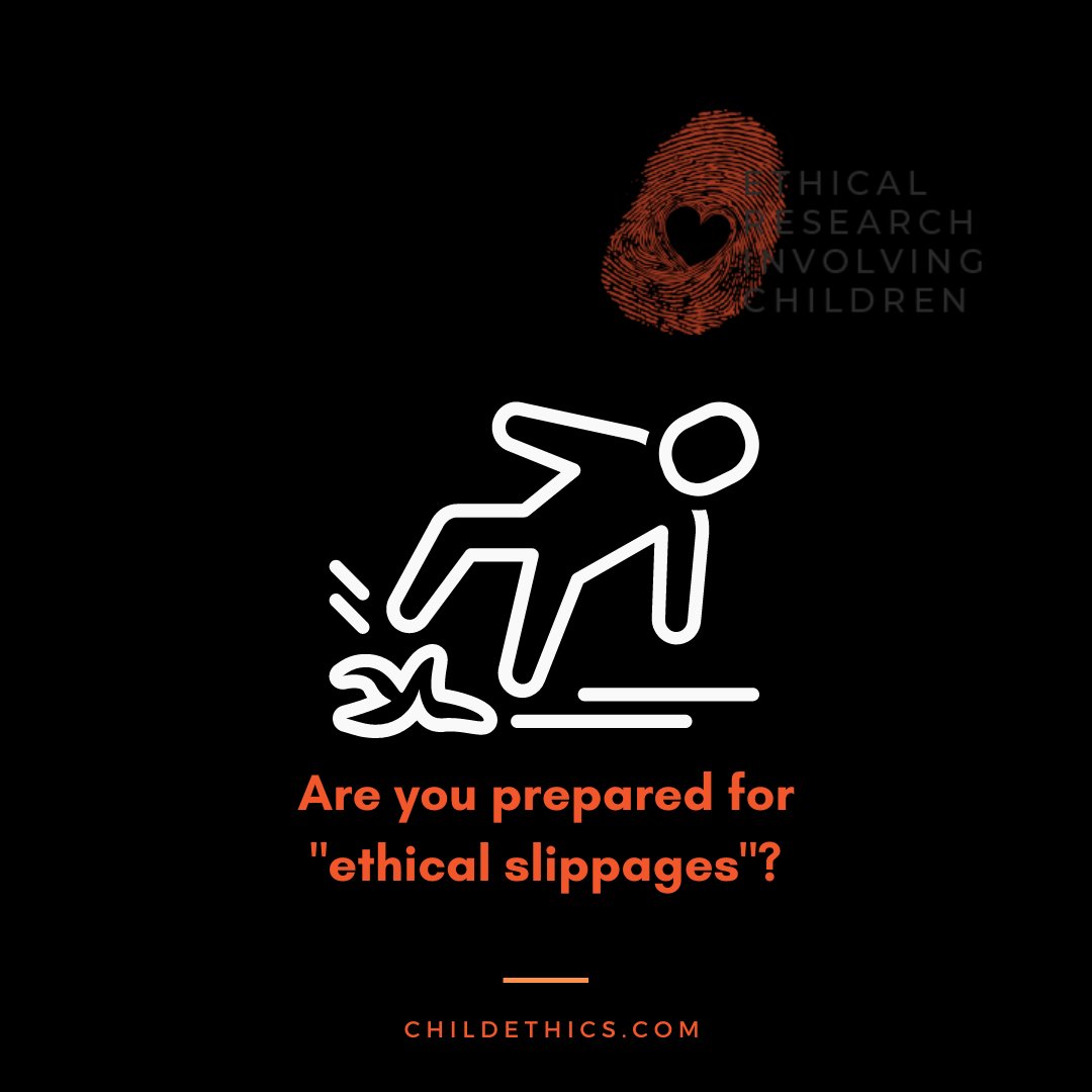 When ethical ‘slippages’ occur – moments departing from expectations but not leading to clear breaches of ethical conduct – researchers are left ill-equipped to manage situations that arise. (Cutting, K., & Peacock, S., 2021). childethics.com/library/making…