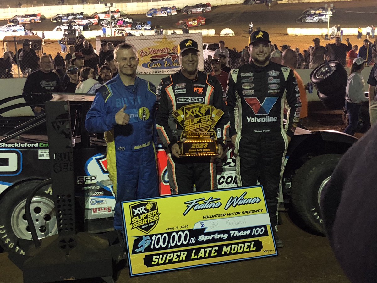 TravisEHaston's tweet photo. Fun night @TheGap_VolSpdwy for the #SpringThaw100. Congrats to @DaleMcDowell17m and @smcdowellracing on the big W! https://t.co/wYjcLgjWGt