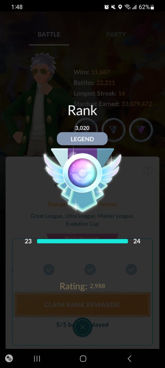 Took long enough... trusty Shadow A9, Lanturn, Shadow Swamp... <a href="/PokemonGoApp/">Pokémon GO</a> <a href="/playpokemon/">Play! Pokémon</a> <a href="/SilphGG/">Silph Arena</a>