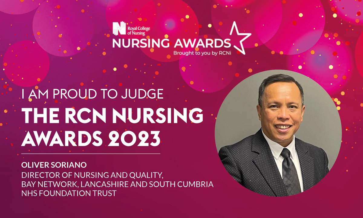 I am proud to be a judge for the RCN Nursing Awards.

The #RCNawards are a great way to celebrate the exceptional care that nurses deliver every day.

If you've worked on an inspirational nursing initiative, share and 
 ENTER NOW (closes 28 Apr)
lnkd.in/eM-BHEin