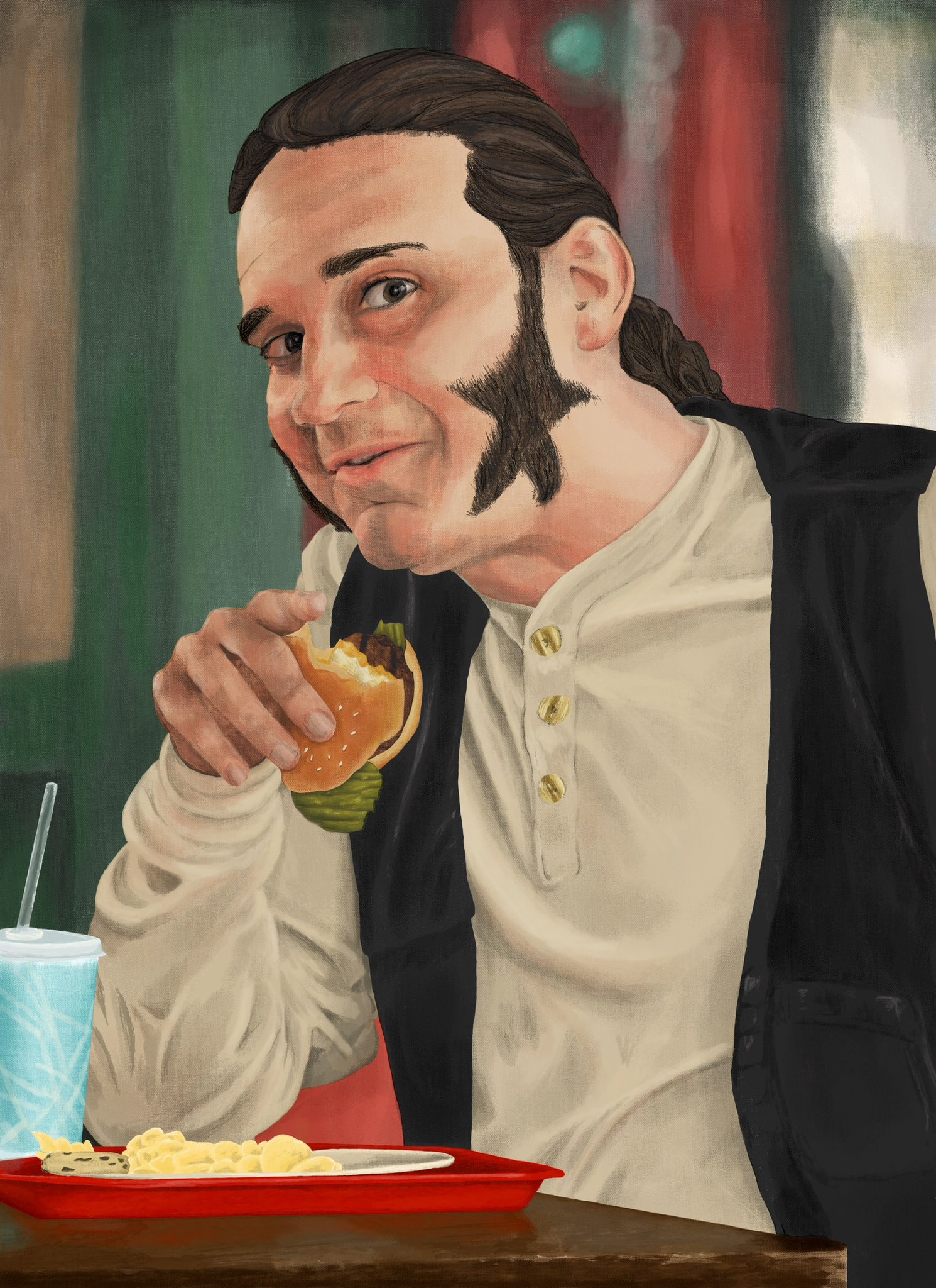 Auddly Art on X: I painted Alex #starburns Osborne #sixseasonsandamovie # community  / X