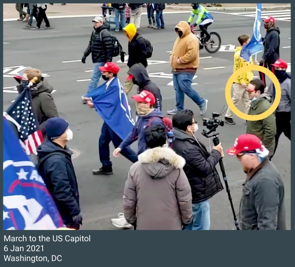 TweedleRiot's tweet photo. David Bowman, 21
#80sShades
Raleigh, NC
https://t.co/GKUqDV2ijn

Arrested/Charged: 2023-03-06

18 USC 1512(c)(2) Obstruct official proceeding
18 USC 1752(a)(1) Enter/Remain in restricted building
18 USC 1752(a)(2) Disorderly in restricted building
40 USC 5104(e)(2)(A),(G)

20/ https://t.co/AdVFoQlyKT
