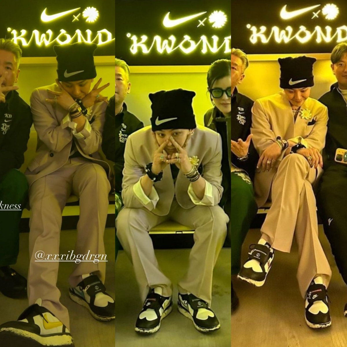 The beautiful purple suit Jiyong wearing at the ✔️x 🌼 KWONDO 1