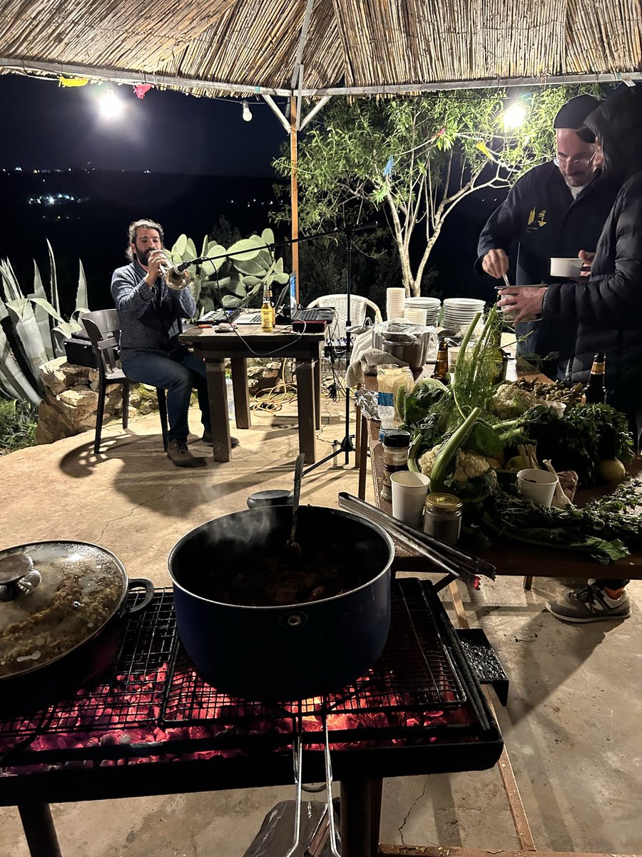 MartinDaltry's tweet photo. A beautiful walk down Al Makhrour Valley and a tasty Turkish supper with the #wondercabinet @radioalhara #BeitJala #Palestine https://t.co/wJm3Tl4g5o