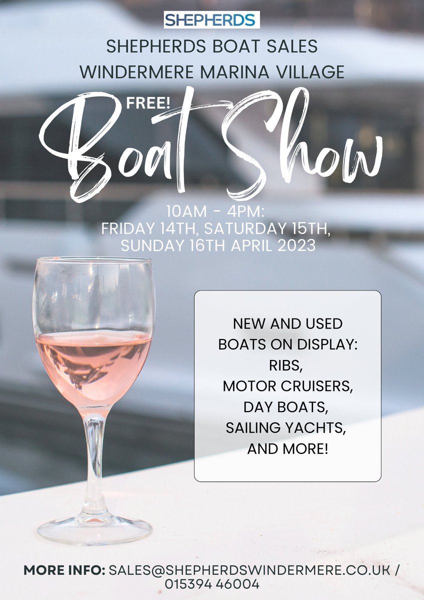 Shepherds Boat Sales - Windermere Marina Village tweet media
