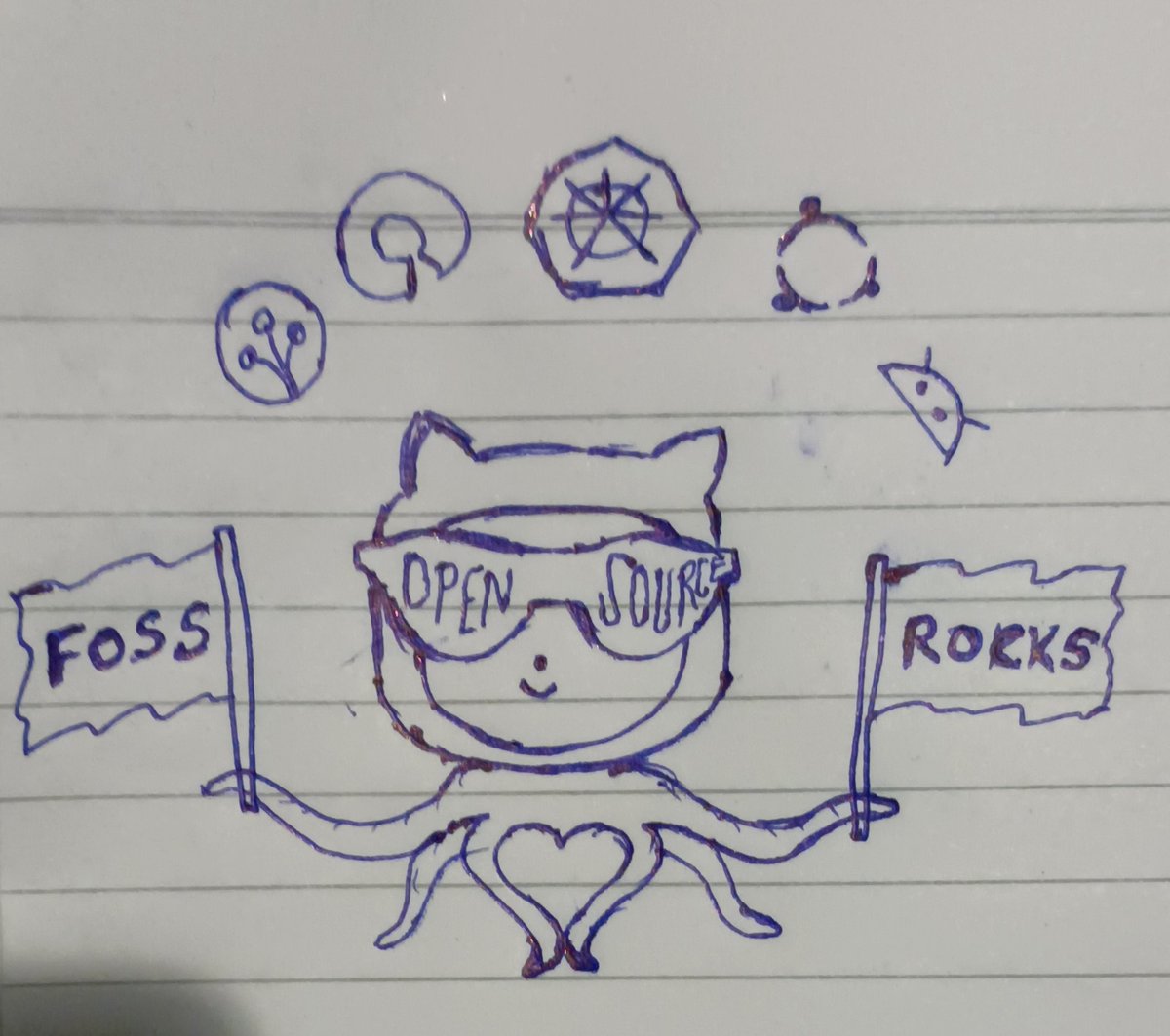 nayanvr's tweet photo. Doing pretty amazing things at @VadodaraFOSS
@GitHubEducation
#MyOctacatFOSS #vadodarafoss https://t.co/yVuZzt7Bdw