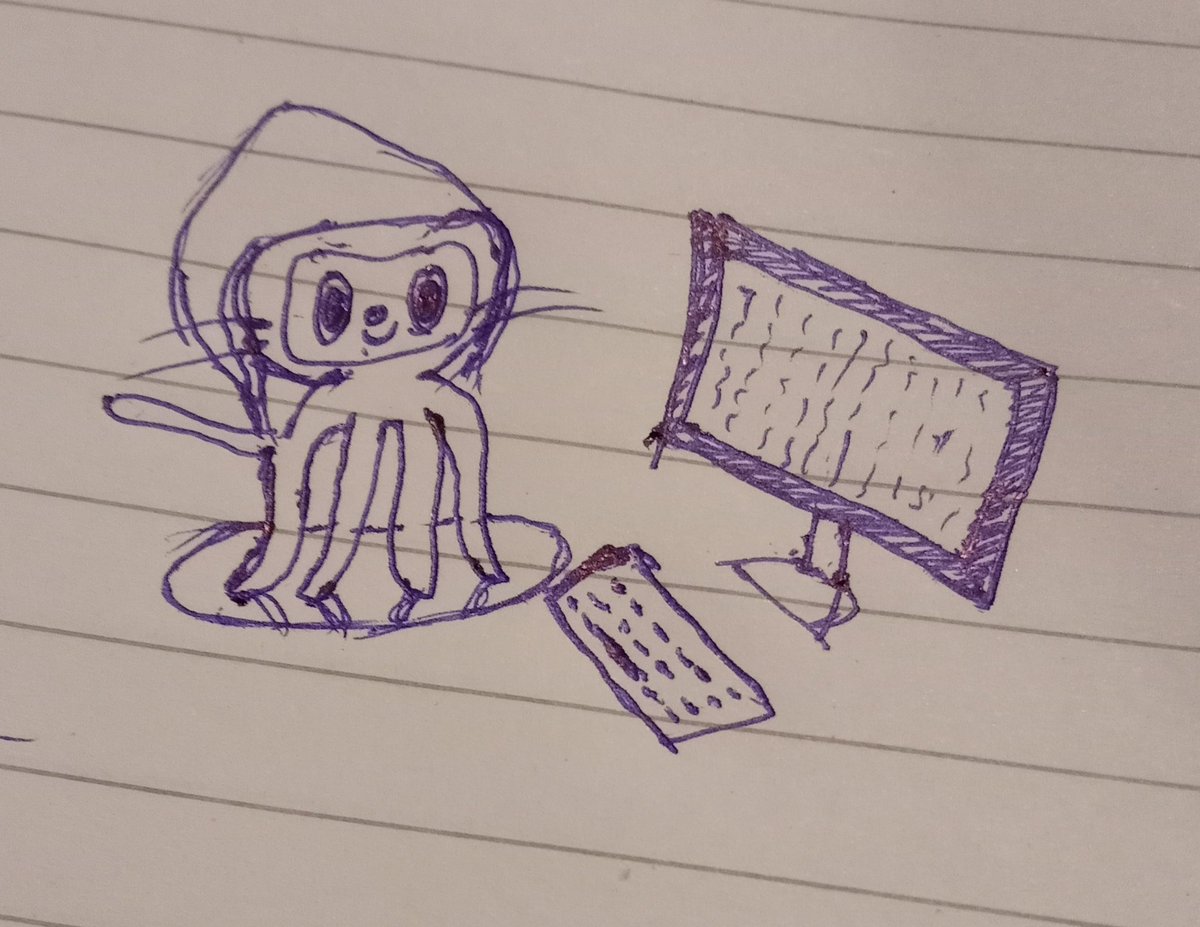 sahil_sapariya's tweet photo. Created #MyOctacatFOSS
Wearing hoodie and trying to code like coders do
@VadodaraFOSS @GitHubEducation
#vadodarafoss https://t.co/eYZuDGVl9o