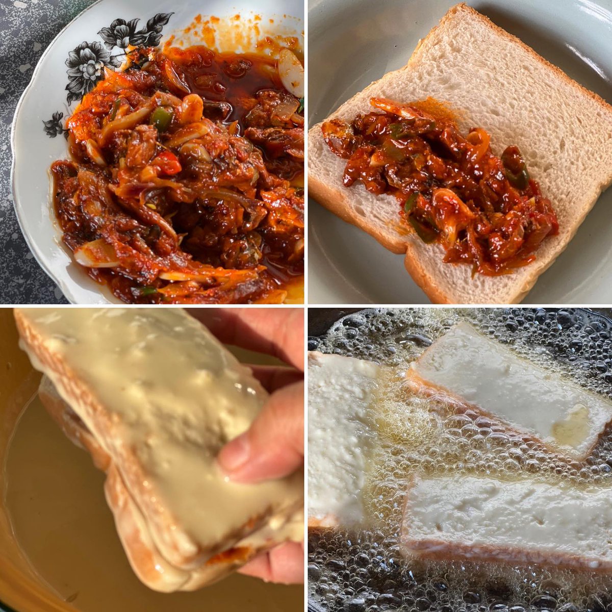 DailyMakan's tweet photo. Roti Sardine Kantin Sekolah , tak serap minyak &amp; rangup bila dikunyah ! Tanpa letak Telur !! 🍞

Resipi Sambal Sardine

1 x Sardine Dalam Sos Tomato
Tin Kecil 
Hirisan Bawang Merah Besar
2 ulas bawang putih
Cili padi merah x 1 
Cili padi hijau x 2

Sumber Resipi : Yatie Kitchen https://t.co/UPTgfpu7Gy