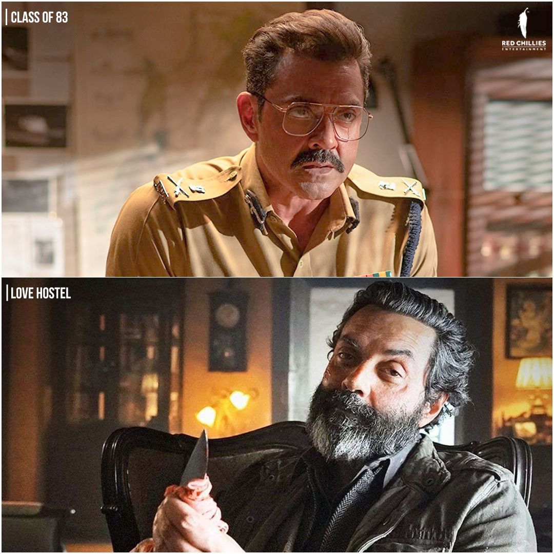 RedChilliesEnt's tweet image. Just us being in awe of @thedeol and the characters he plays!🥰🤭

#RedChilliesEntertainment #LoveHostel #ClassOf83 #BobbyDeol #Character #CinematicParallels