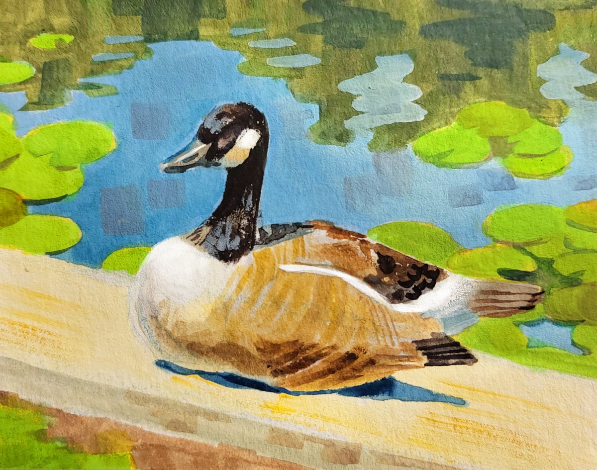 Honk Honk! Canada goose for #Pleinairpril 15/30
