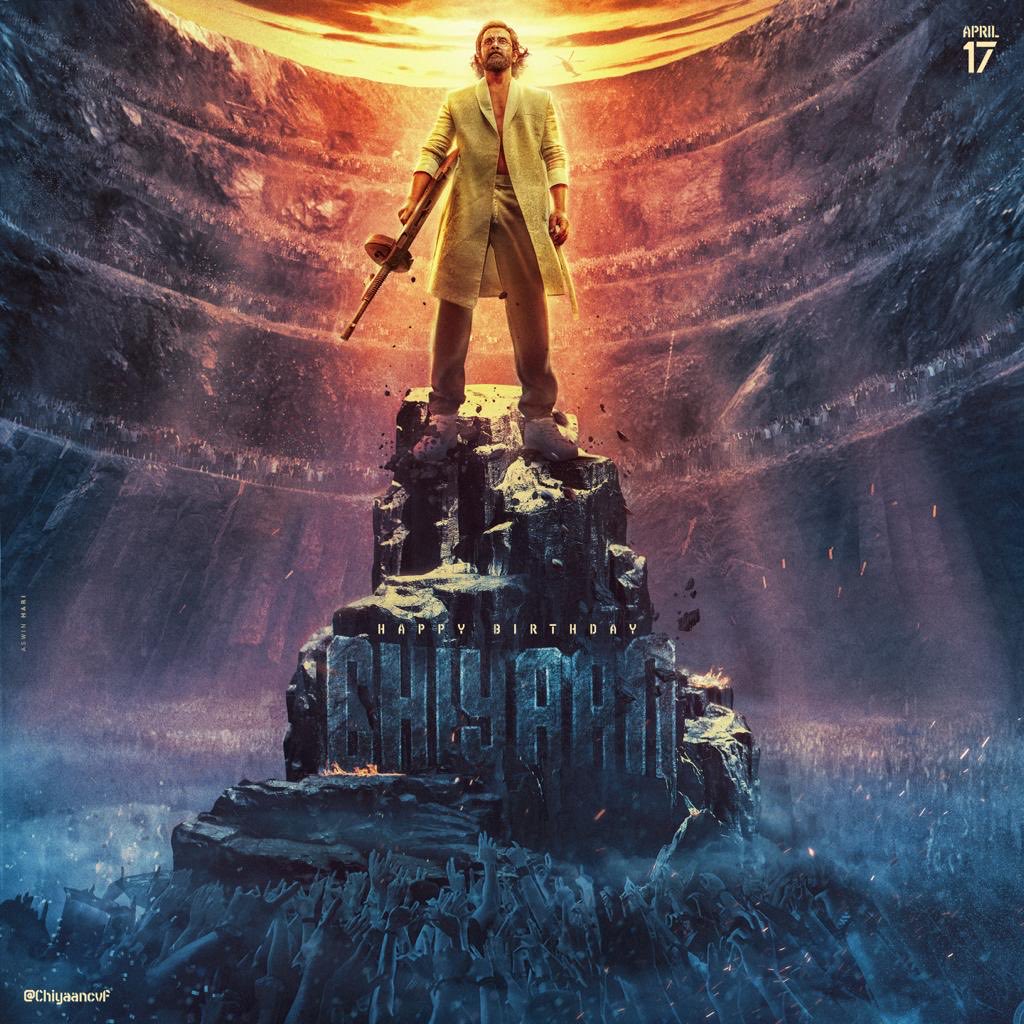 Chiyaanism0's tweet photo. Dear #ChiyaanVikram Zealots, The Time Has Come To Begin Our @Chiyaan Sir's Birthday Festival. Let's Start With Cheers!🎆🎉

The Most Awaited "Common DP" Is Here. Make It As Your Display Picture To Show OUR SOLIDARITY! 🫂♥️

#VikramBDayCarnivalCDP 

Designed By @AshwinHari_Offl https://t.co/P6AYuEEk9T