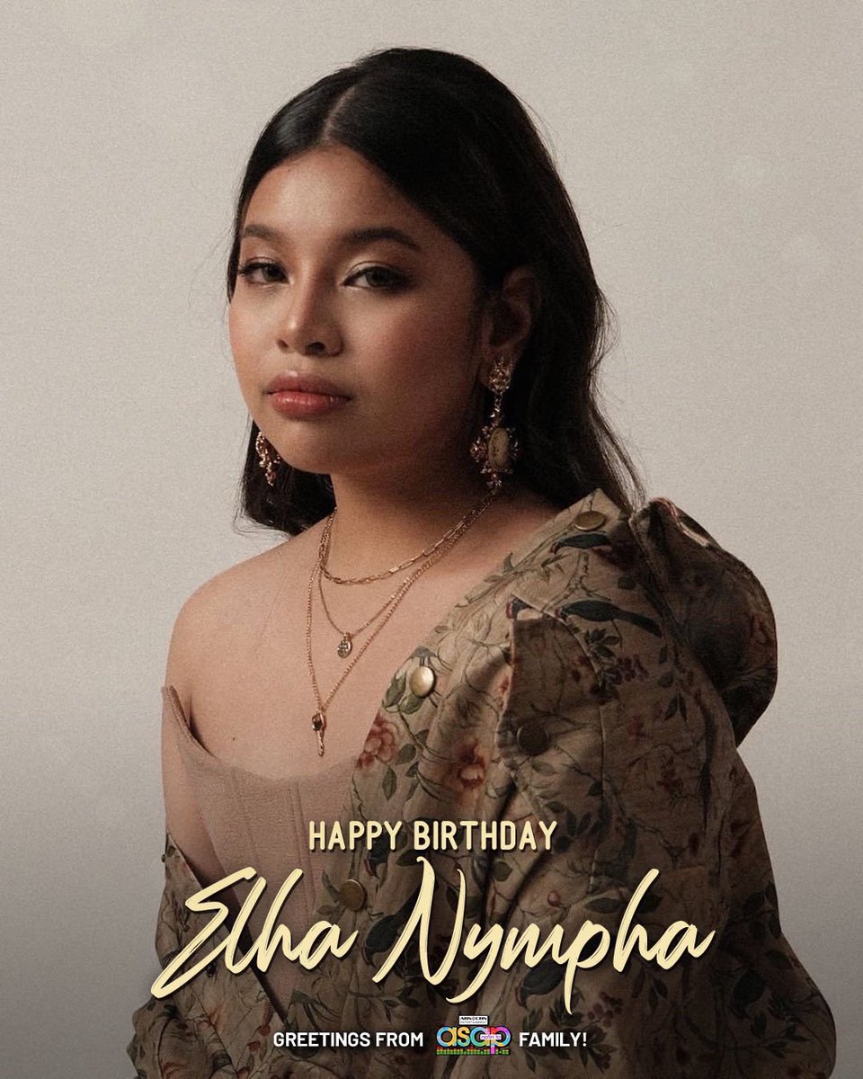 ASAPOfficial's tweet photo. Happy Birthday Elha! May your day be filled with love, joy, and all the things that make you happy. Enjoy your day to the fullest! We love you! 🎉 🎉 🎉 https://t.co/U06wahm61x