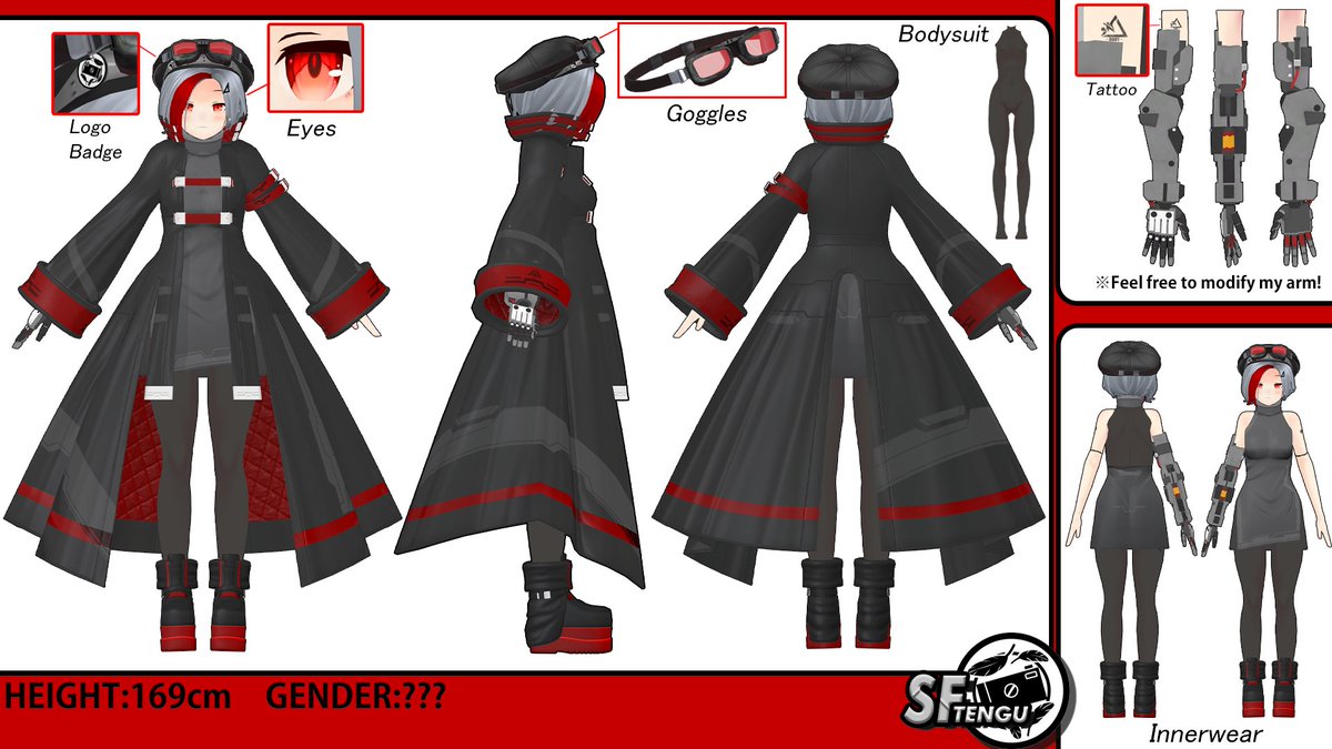 sinful_tengu's tweet photo. コート衣装の三面図、登場!
Ref sheet for my recent coat outfit! HERE!
#TengThings https://t.co/31ien8Epf0