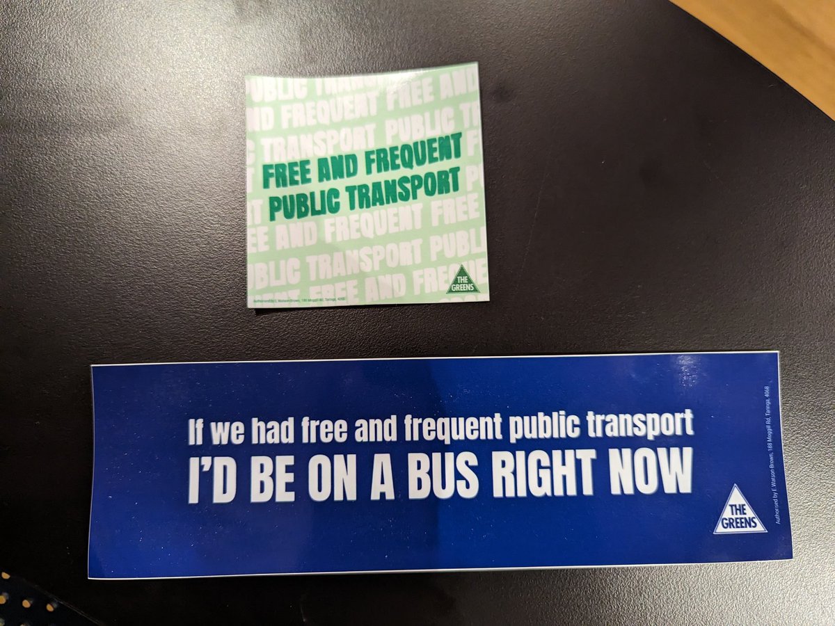 EWatsonBrown's tweet photo. If you'd like to pimp your ride with a free & frequent public transport sticker, visit my office in Taringa!
#FreePT https://t.co/HF04vWB75K