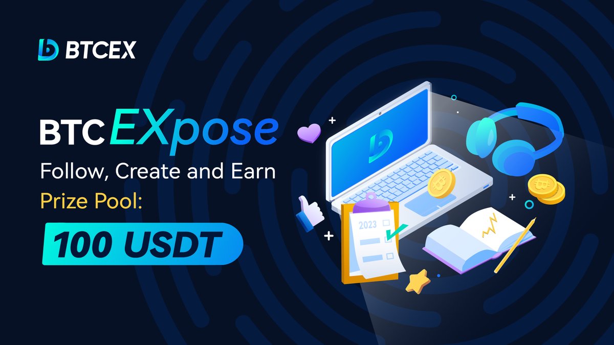 Follow <a href="/BTCEX_exchange/">BTCEX</a> on Twitter and tag 3 friends for a chance to win 10 $USDT! Ten lucky winners will be selected to receive 10 $USDT each. Don't miss out on this crypto giveaway! 

📆 Ends on April 23rd, 2023 📅

#BTCEX #CryptoCommunity #USDT #Giveaway