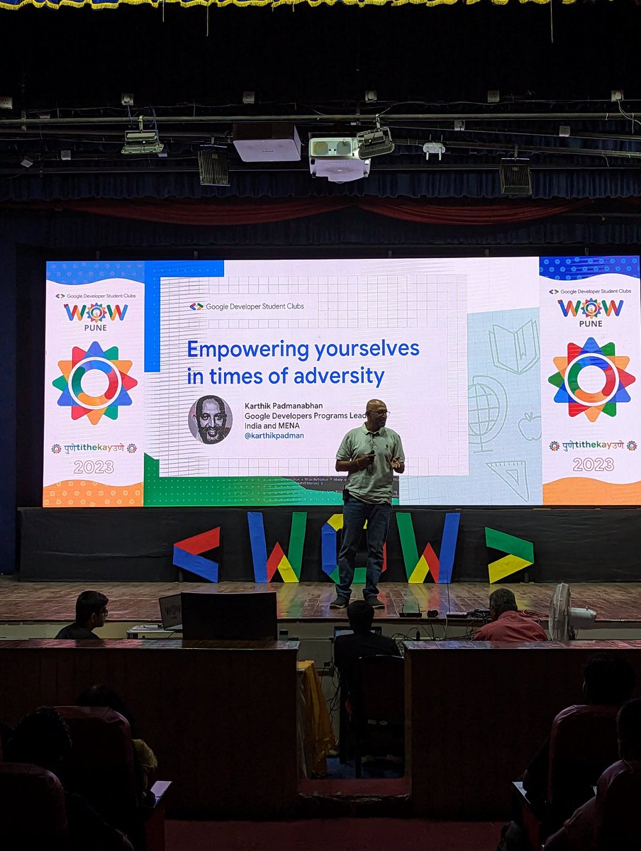 DhankeAbhishek's tweet photo. Attending GDSC WoW Pune✨️
Folks present here, Let's Connect!
@GDSCPune
@gdscwow
#gdscwowpune
#wowpune https://t.co/Ss0yjTLRd0