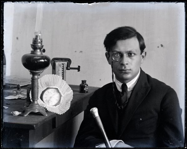 MuzeonCluj's tweet photo. He once said, “Freedom: Dada Dada Dada, a roaring of tense colours, and interlacing of opposites and of all contradictions, grotesques, inconsistencies: LIFE.” #TristanTzara #DadaMovement #ArtHistory https://t.co/a9FUVXRRgf