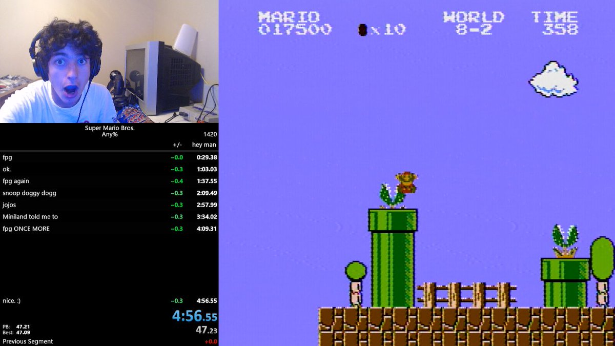 Niftski Breaks The Super Mario Bros. Speedrun Record With A