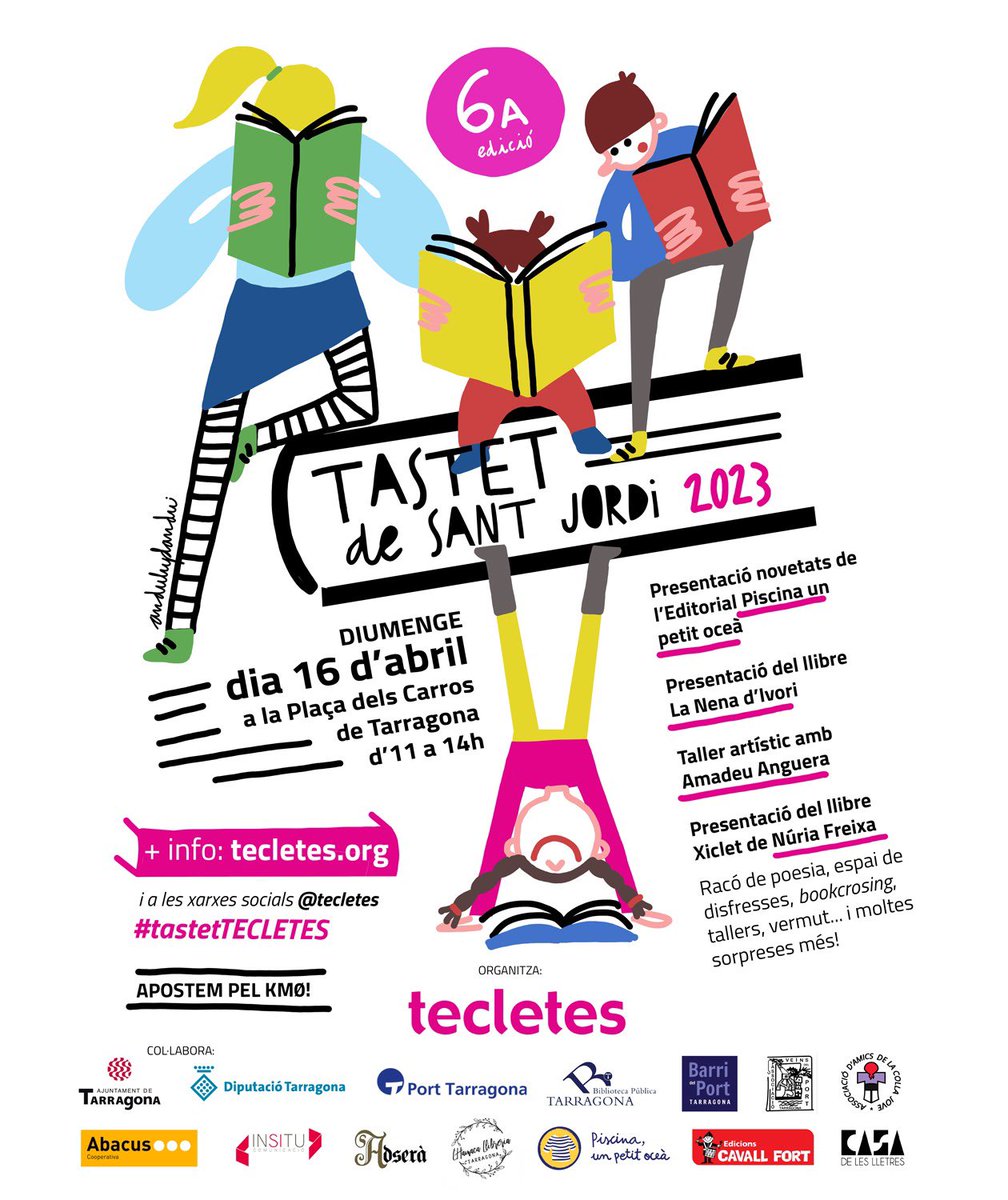 Tecletes's tweet photo. Avui avui!! Us esperem a plaça dels Carros de #Tarragona #tecletes #santjordi #tastetTecletes https://t.co/qi8JiA4MOk