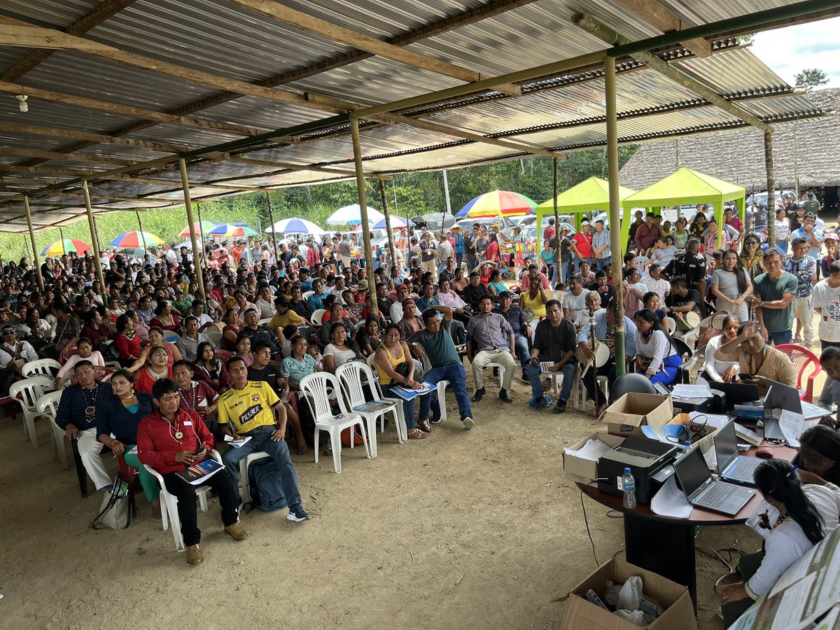 sachacristo1's tweet photo. Gran congreso de la Nacionalidad Kichwa de Pastaza #Pakkiru https://t.co/01GIjaxIP2