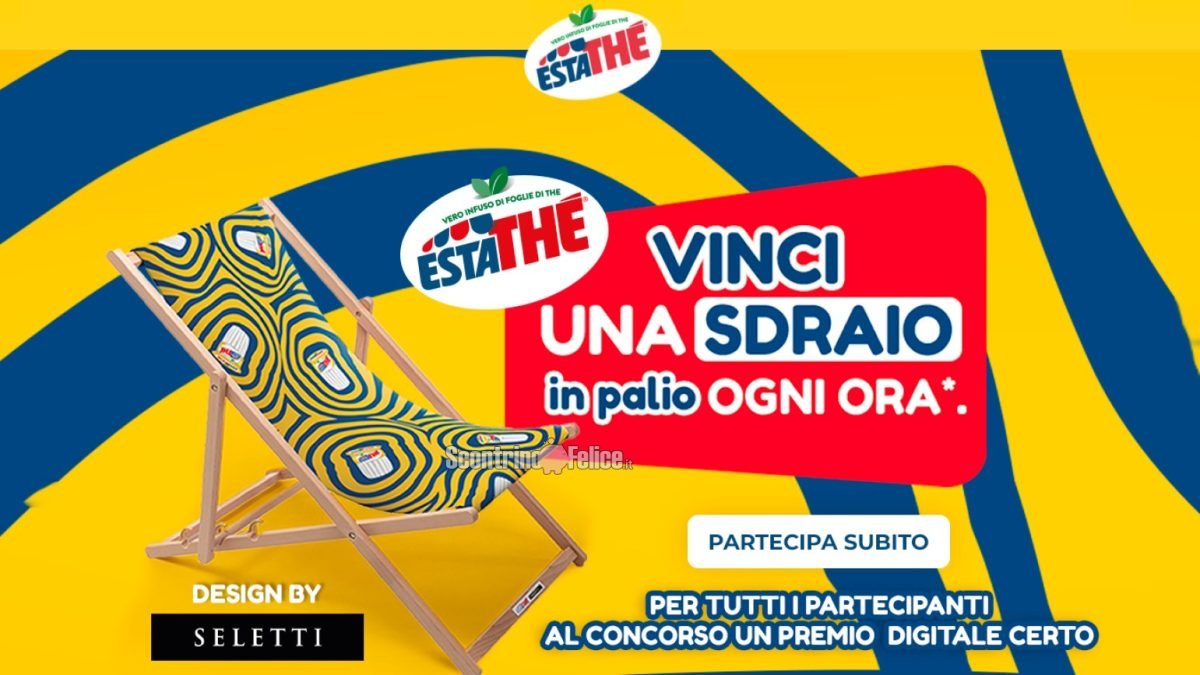 Scontividilo's tweet image. Concorso #Estathè: vinci 1 sdraio Seletti ogni ora su Sconti Condivisi - sconticondivisi.it/?p=427925 #Buoni-Sconto #Concorsi-A-Premi