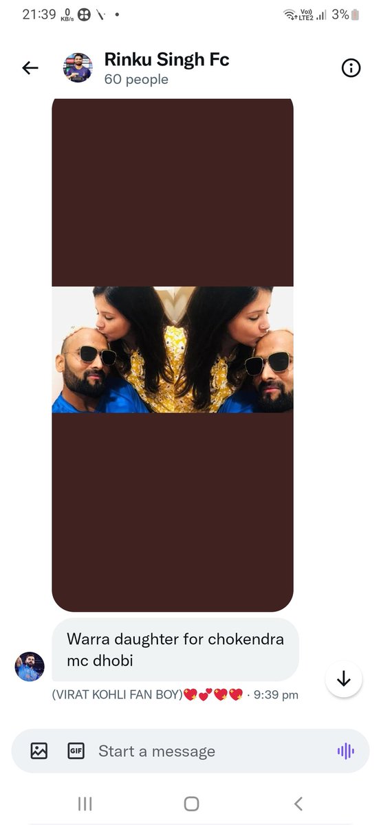 AnonymityVirus's tweet photo. This account @Aamirkh54565417 making lewd comments by   posting pictures of @msdhoni's daughter.
We are heading towards police so that they can issue a FIR  against  this  guy https://t.co/urabKdwtsO