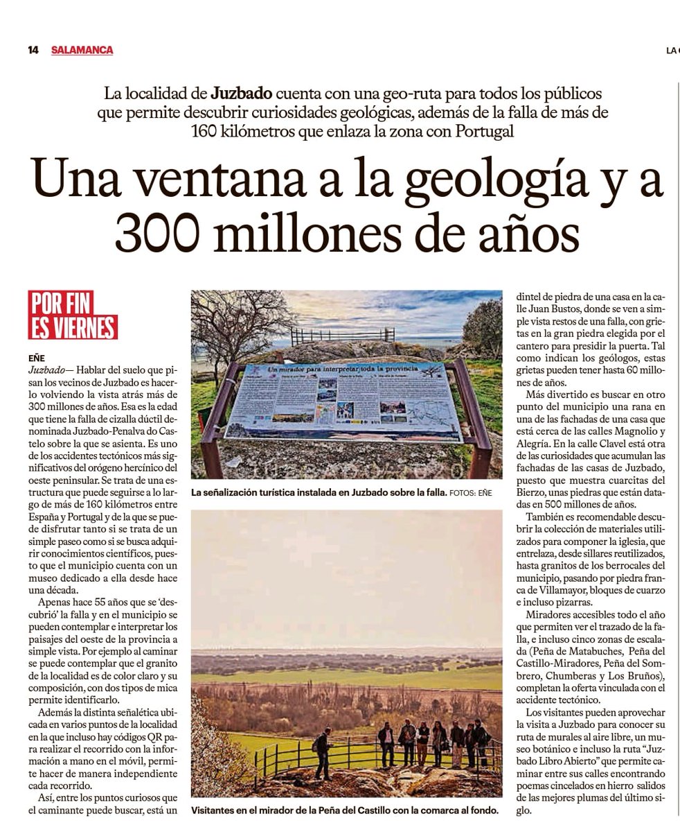 Museodelafalla's tweet photo. Compartimos este reportaje sobre los recursos geológicos de nuestro museo y el pueblo de #Juzbado. Se trata de la #georuta y de los paneles informativos que nos hablan de la #geología y el #patrimoniogeológico. Tenéis + info en:
 https://t.co/5kZFOi8YH4
#museodelafalla https://t.co/96QSaP3VPI