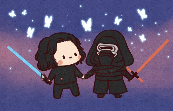 tadaaa_aaadat's tweet photo. Pure Light / pure Dark is bullshit - we all are a mixture of both!
 #BringBenSoloBack 🦋

(commissioned piece to ease my grief)
artist: the wonderful @_afterblossom_ ) https://t.co/44ywZzvErk