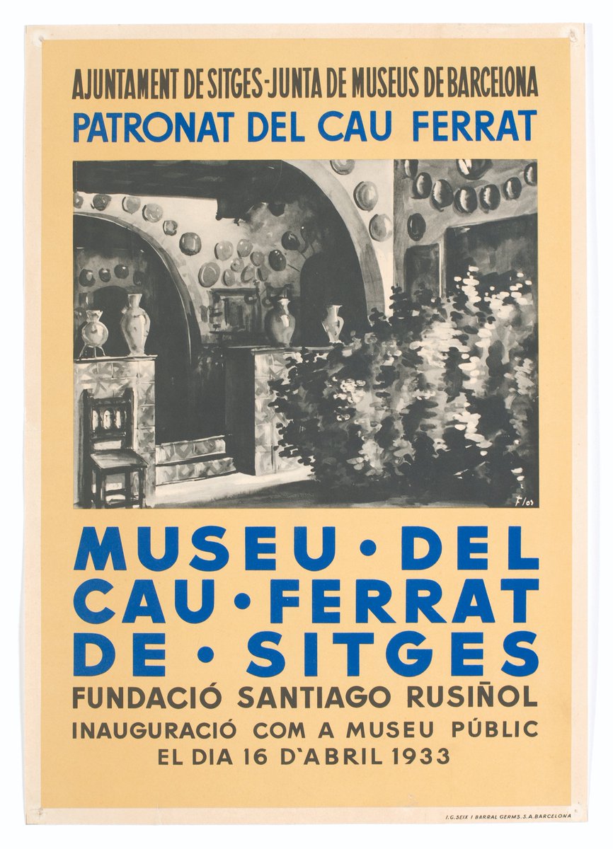 MuseusDeSitges's tweet photo. 📅 #TalDiaComAvui de fa 90 anys, el Cau Ferrat es va inaugurar com a museu públic
🏛️ Fundat per Santiago Rusiñol el 1893 com a casa - taller, el museu va acollir i exposar les seves col·leccions d'art antic i de pintura moderna
#MuseuCauFerrat90Anys https://t.co/zedvbMiXP7