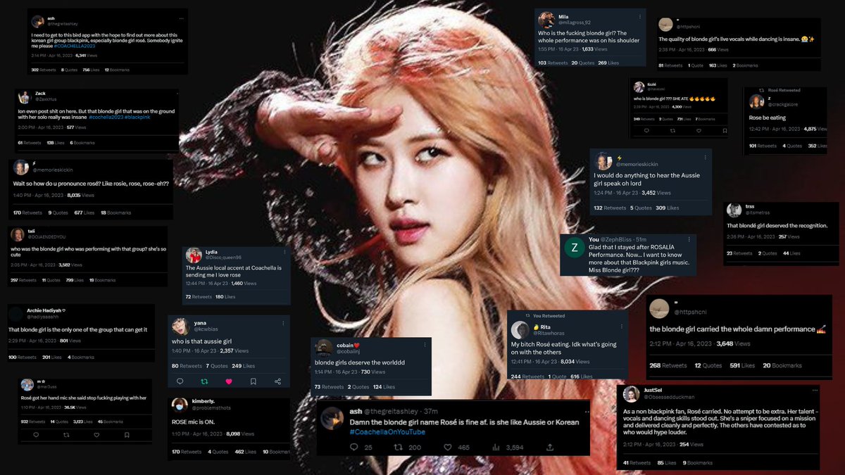 vampireheolie's tweet photo. Rose, Rosè, Rosie, Blonde girl or whatever they call her, they knew who mothered at Coachella stage and That's ROSÉ🔥

ROSÉ AT COACHELLA 
#ROSÉCHELLA #BLACKPINKatCOACHELLA https://t.co/qhjYyhWiD2
