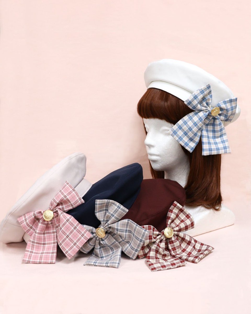Amavel Dreamingセーラーワンピース リボンベレー帽 セット 明日4/17(月)販売START📢 🏷Dreamingリボンベレー帽 Price：￥6,160