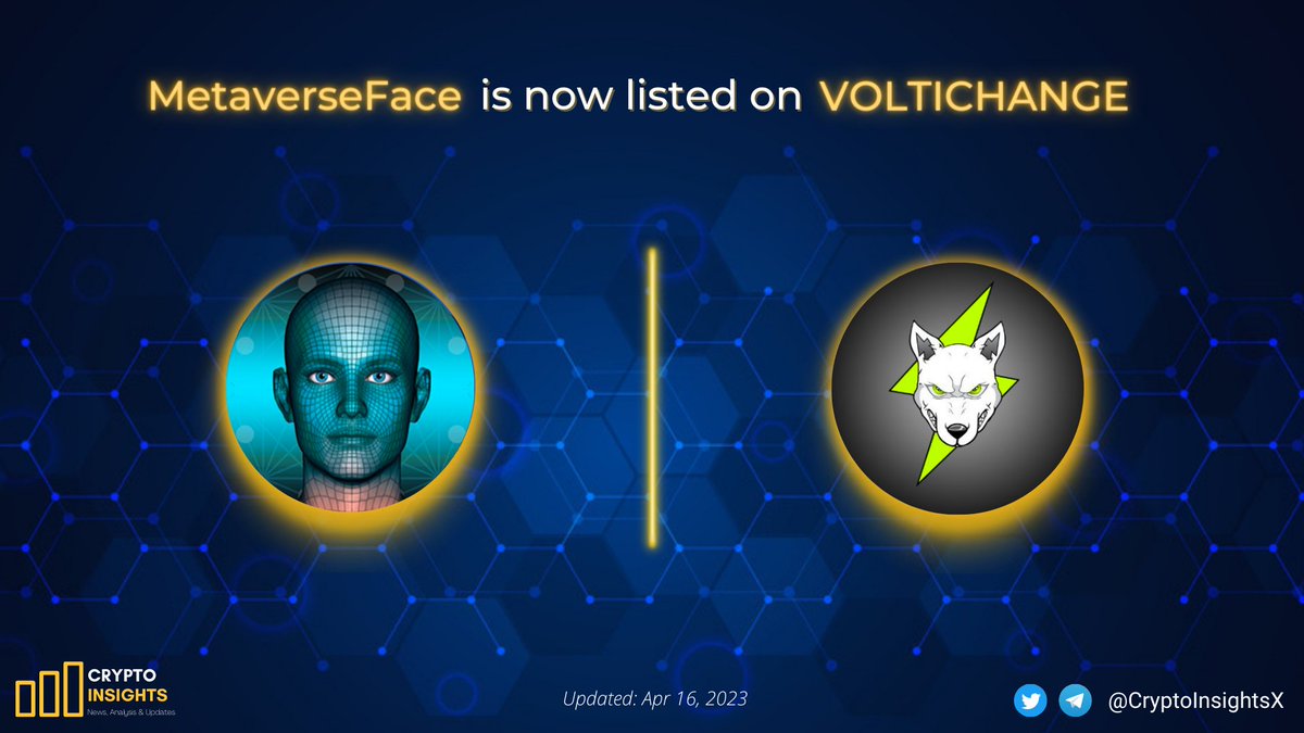 📢 @Human_meta_face $MEFA is now listed on voltichange.net #MEFA - Decentralized blockchain platform providing #AI-generated 3D Face #NFT for the #Metaverse environment #VOLTICHANGE, the decentralised exchange (DEX) from @VoltInuOfficial #Crypto #VOLTINU #VOLT