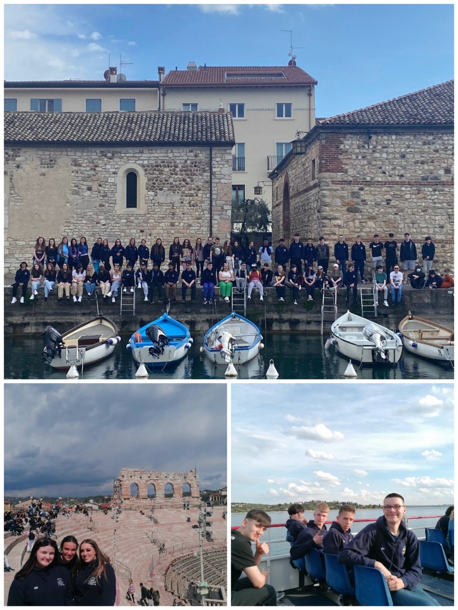 TYs <a href="/OldBawnCS/">Old Bawn Community School</a> had a fantastic first day in Italy🇮🇹🍕☀️ Verona➡️Lazise➡️Sirmoine #obcsontour