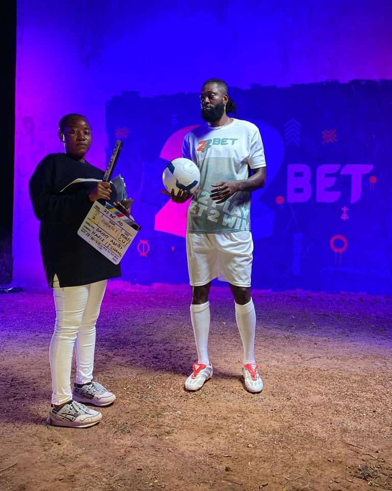 dcmedia_live's tweet photo. Onset for @22bet_ghana
 TVC with legendary @E_Adebayor 
🎬🎬🎬 
#Ad-visors #dcm #dcmedialive https://t.co/MLykCZnG6p