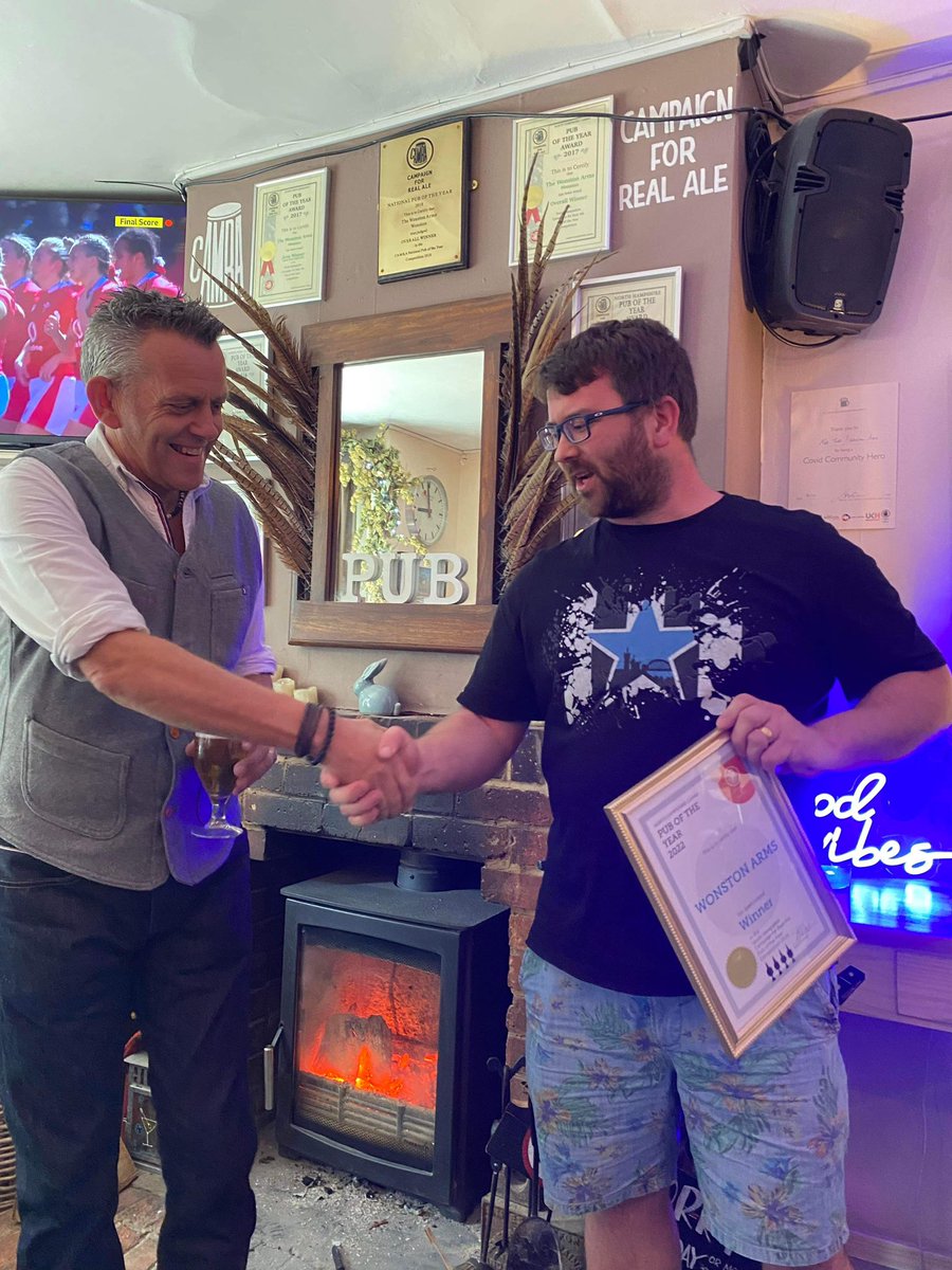 thewonstonarms's tweet image. North Hampshire CAMRA Pub of the Year Presentation day - done ! Lovely to see folk come &amp;amp; share the Award Day with us , it means an awful lot x @CAMRA_Official #camra #summerofpub #communitypub #bringingapubbacktolife #loveyourpub