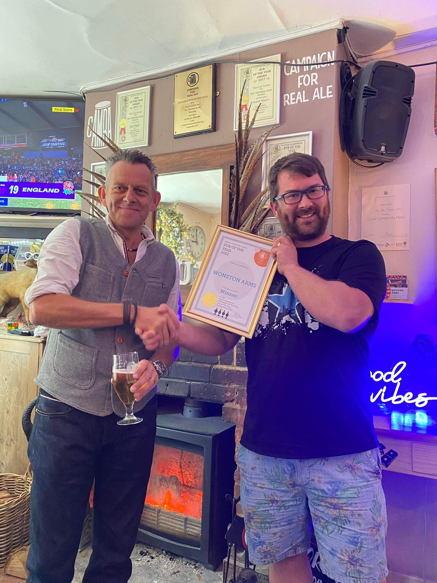 thewonstonarms's tweet image. North Hampshire CAMRA Pub of the Year Presentation day - done ! Lovely to see folk come &amp;amp; share the Award Day with us , it means an awful lot x @CAMRA_Official #camra #summerofpub #communitypub #bringingapubbacktolife #loveyourpub