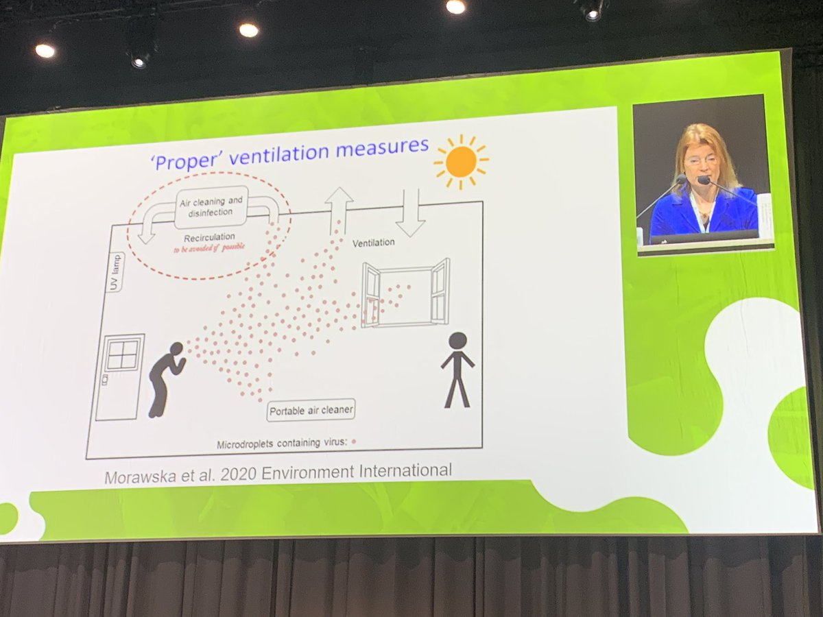 KezHolden's tweet photo. Next up is Professor Philomena Bluyssen exploring indoor air pollutants and removal strategies #ECCMID2023 @IPS_Infection #ventillation https://t.co/YH1I7mKoMO