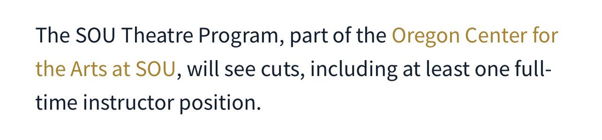 As an SOU alumni, it’s really nice to see the new president honoring the product of the amazing faculty/professors at Southern Oregon University, especially those involved in the Theatre program. I noticed something weird tho…Remember when Rick Bailey did this two months ago?